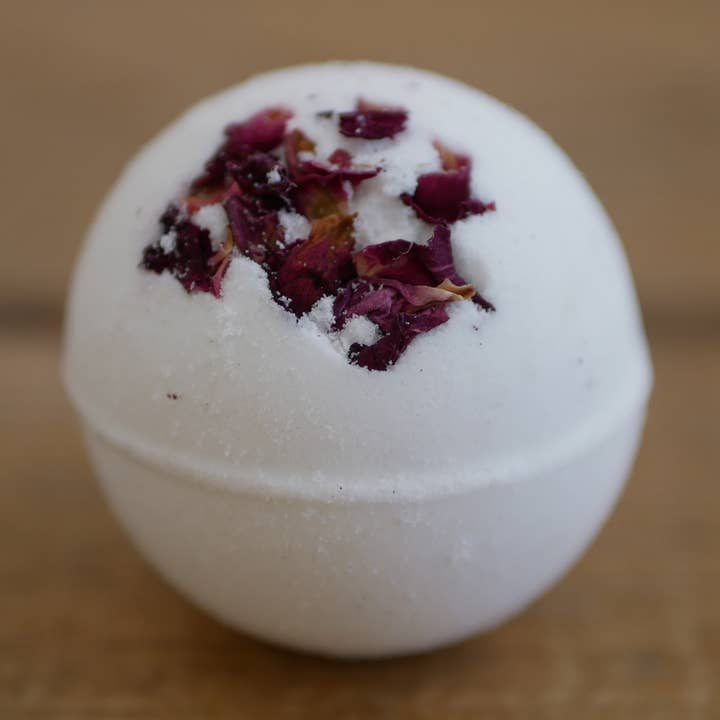 Lovewild Design - Wholesale Bath Bomb/Fizz - Bulk Rose Geranium Bath Bomb Zero Waste0