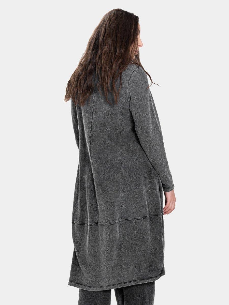 Baci & Amici Fashion - US Continental - Wholesale Dress - Women's - Knit Collar Midi Sweatshirt Dress22