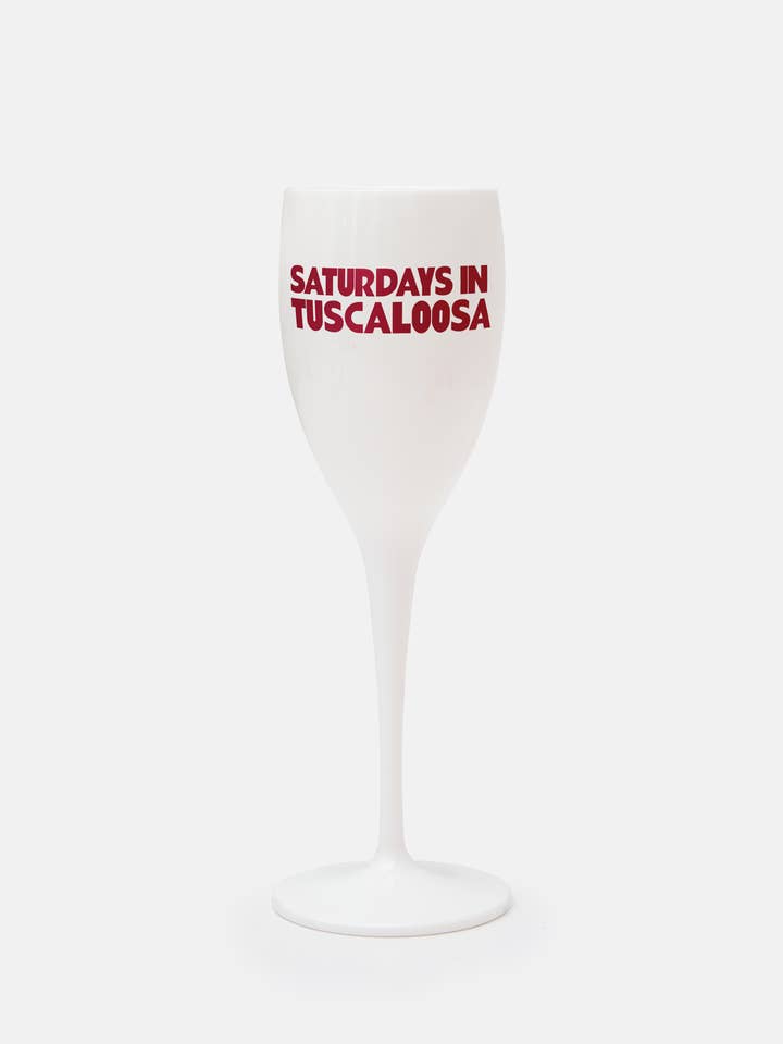 Saturdays In Tuscaloosa Champagne Flute for wholesale by Tart By Taylor