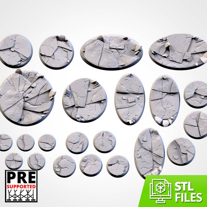 Glace tekstureret baser for engroshandel hos Forg3d