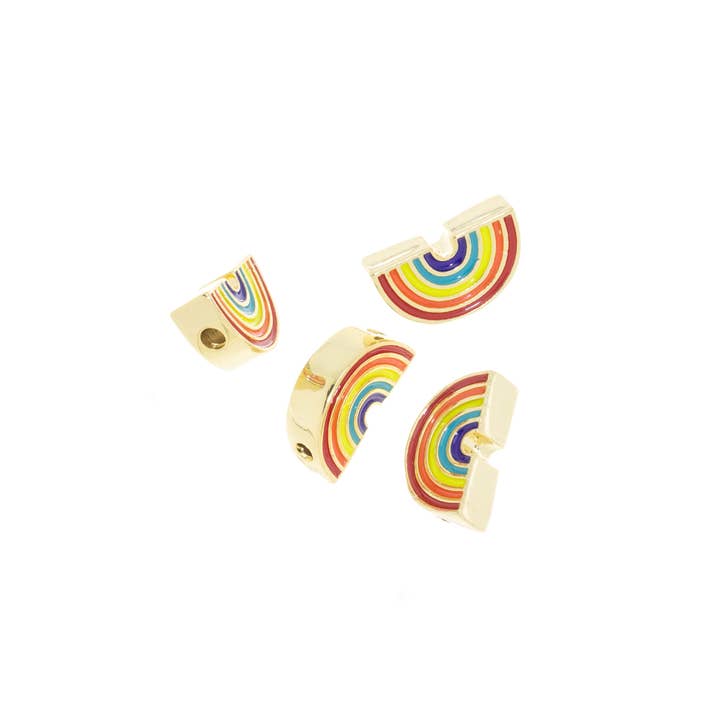 Jewel Pledge - Wholesale Beads - Rainbow Gold Spacer Beads for Bracelets & Necklaces,SPG0052