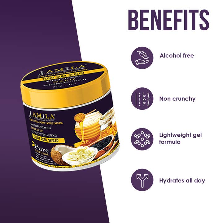 UB BRANDS INC - Wholesale Hair Styling Gel/Mousse - J. Amila Naturally Pure Moisturizing Tight Curl Sealer Cream