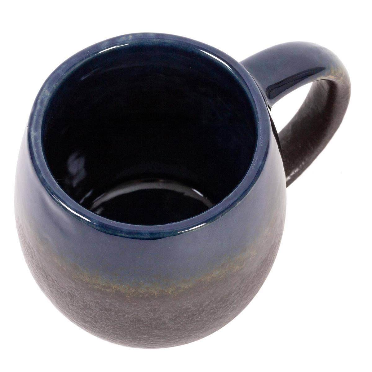Truu Design - Wholesale Coffee Mug - Truu Design Elegant Dark Blue Reactive Glaze Ceramic Mug2