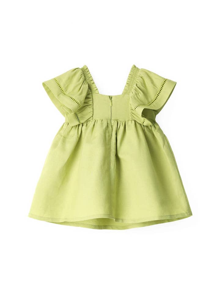 Little-Betty - Wholesale Dress - Kids - BLOOMS AND BOWS LINEN DRESS