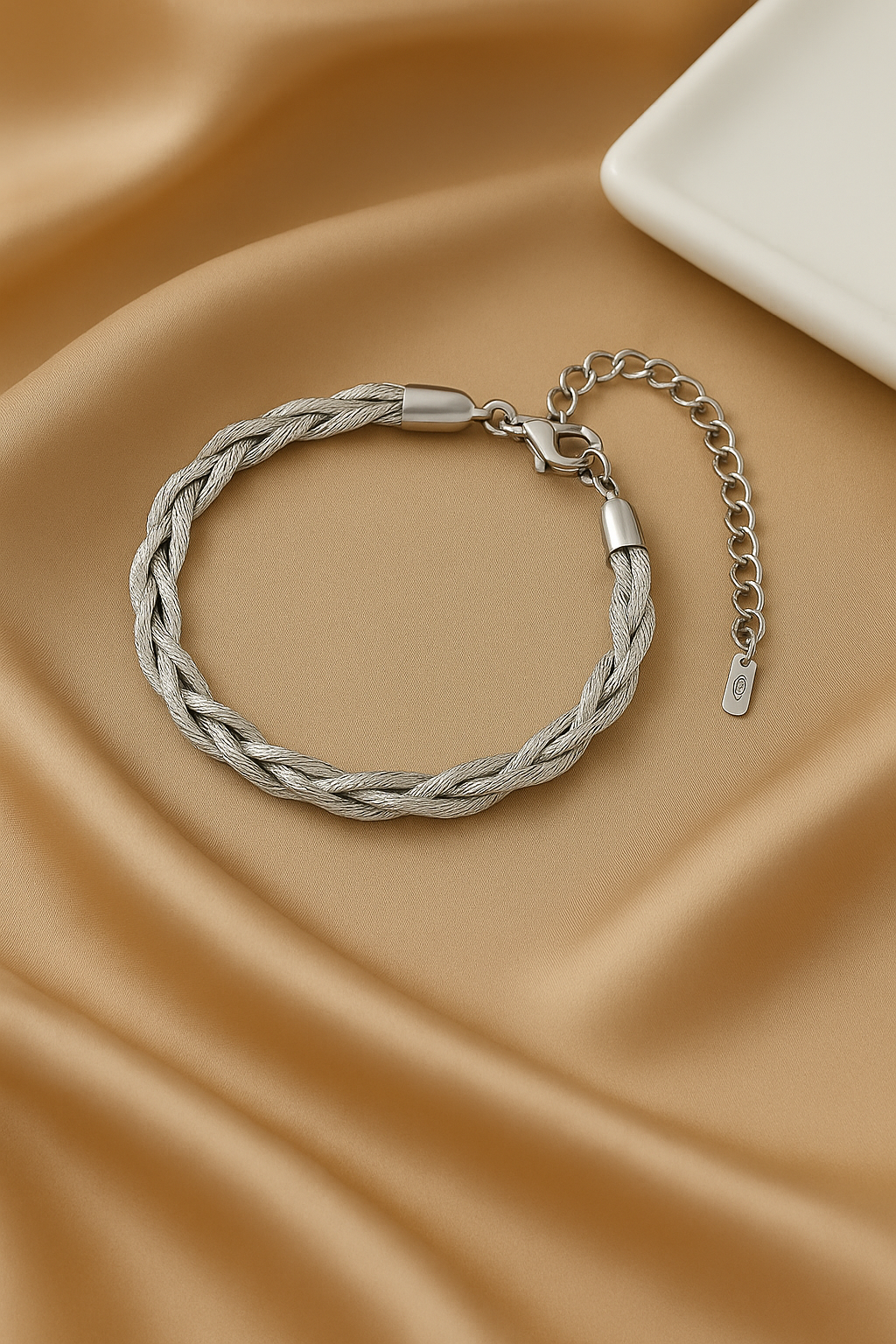 Gemscape UK - Vente Bracelets maillon et chaîne - Bracelet Chaîne Serpent Argent Torsadé pour Femme – Ajustable14