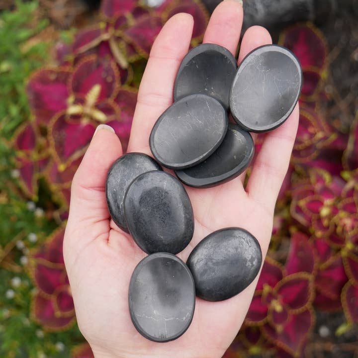 The Healing Sanctuary - Wholesale Spiritual Stone/Crystal - Shungite Worry Stones2