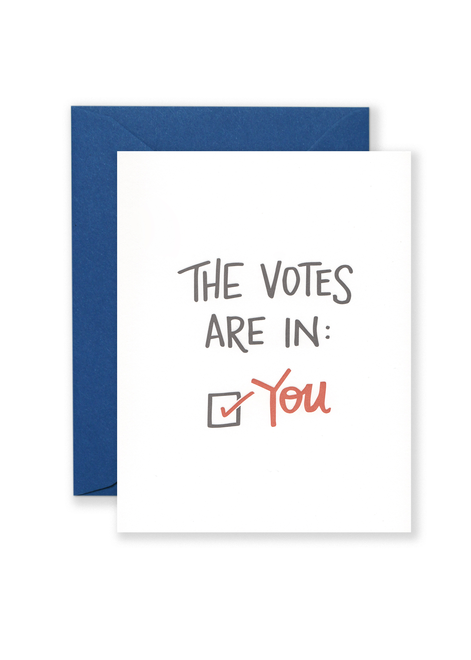 Lionheart Prints - Wholesale Love Card - The Votes Are In! (You!) Love Greeting Card0