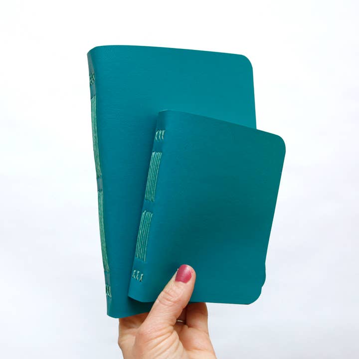 Original Brooks - Wholesale Notebook - Teal Handsewn Notebook with Assorted Paper5