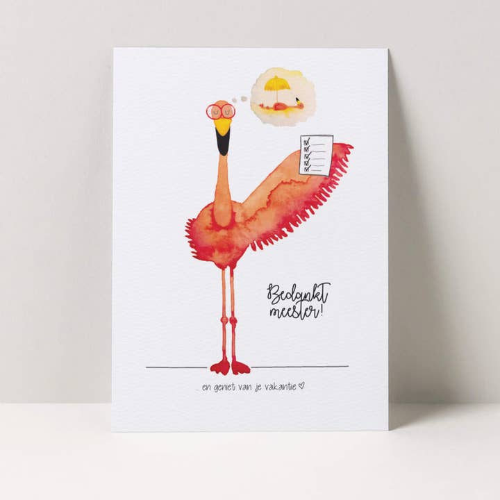 Card thanks teacher for wholesale by Roos in Huis