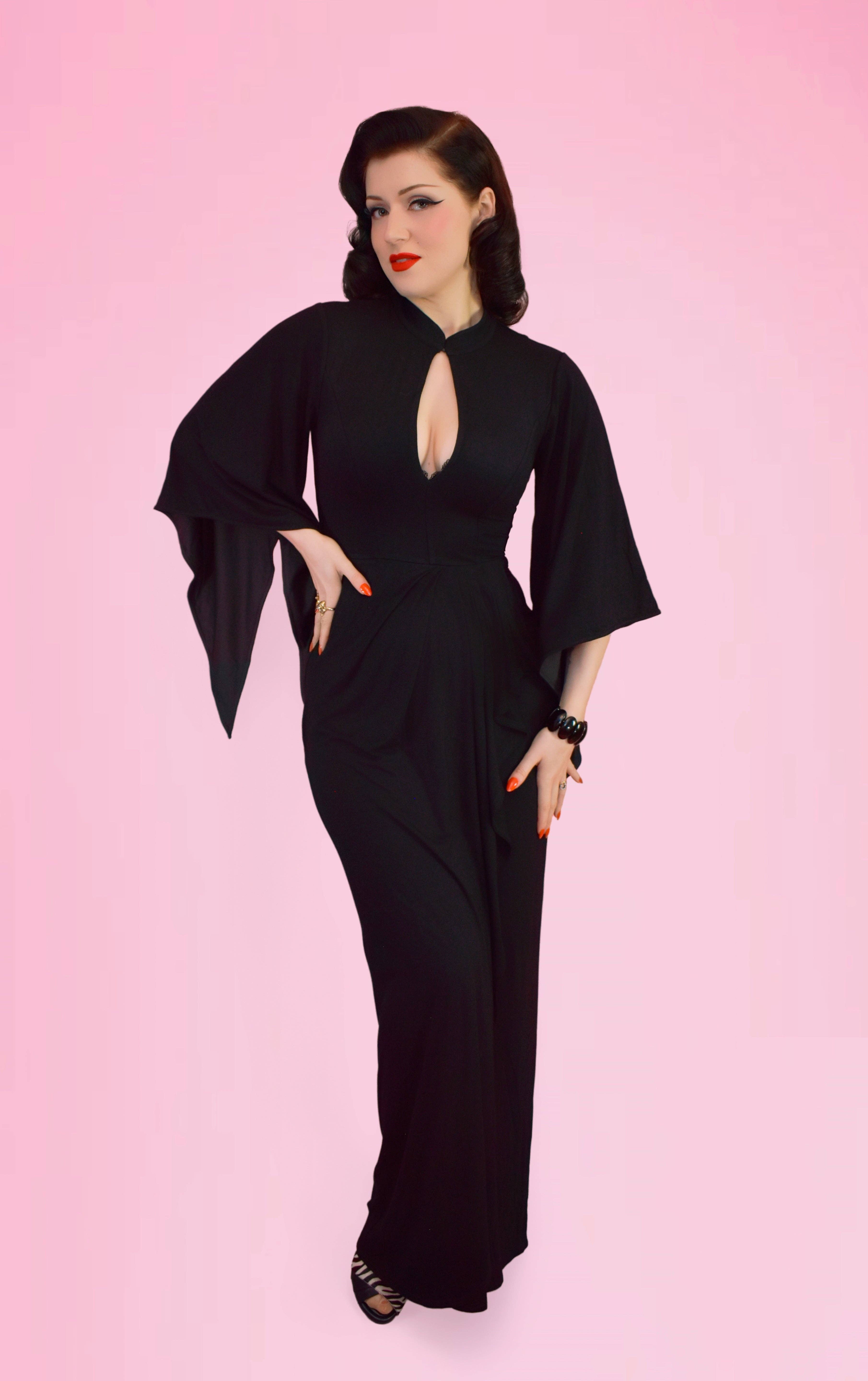 Elle Rebel - Wholesale Dress - Women's - Cascade Dream Pake Muu Dress in Black5