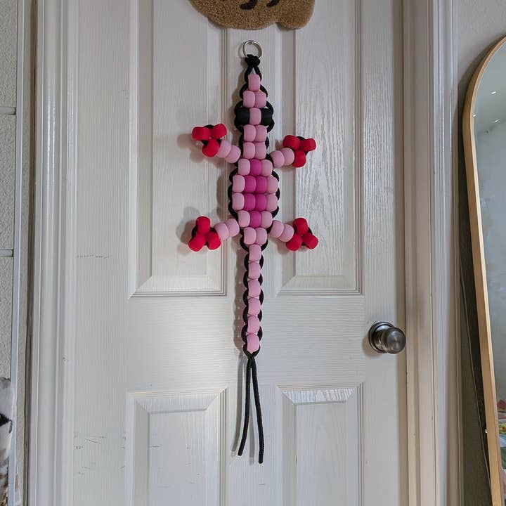 Petty Party - Wholesale DIY Craft Kit - Large Pony Bead Lizard *KIT* (Pink)