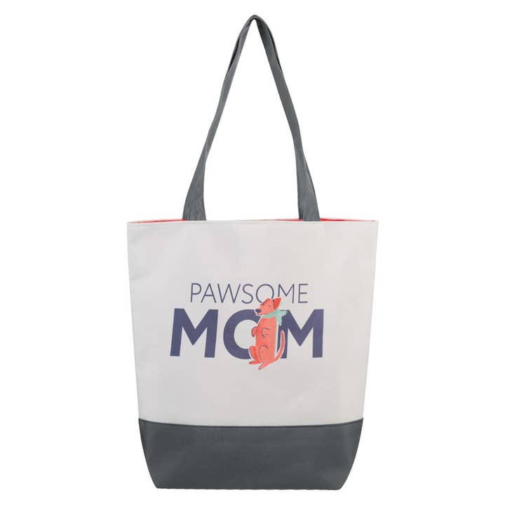 Tote Bag Canvas Pawsome Mom for wholesale by Christian Art Gifts