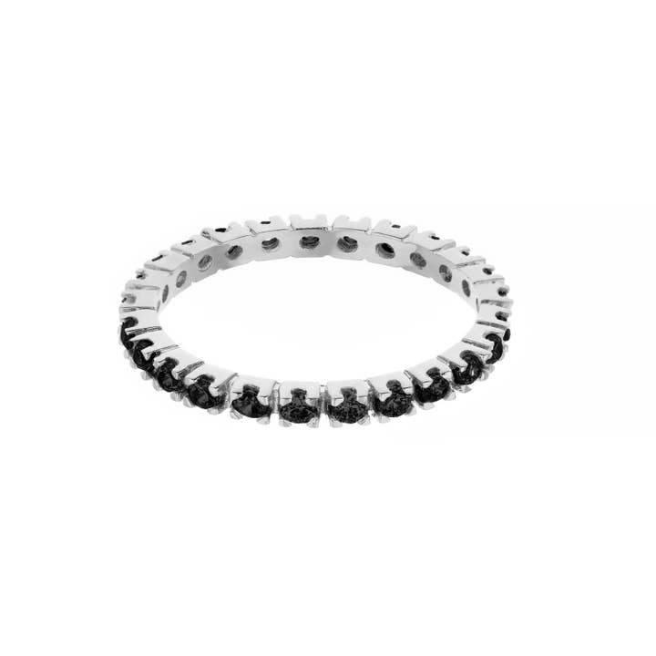 Bague Glamour Pave .925 pour la vente par Lauren G Adams