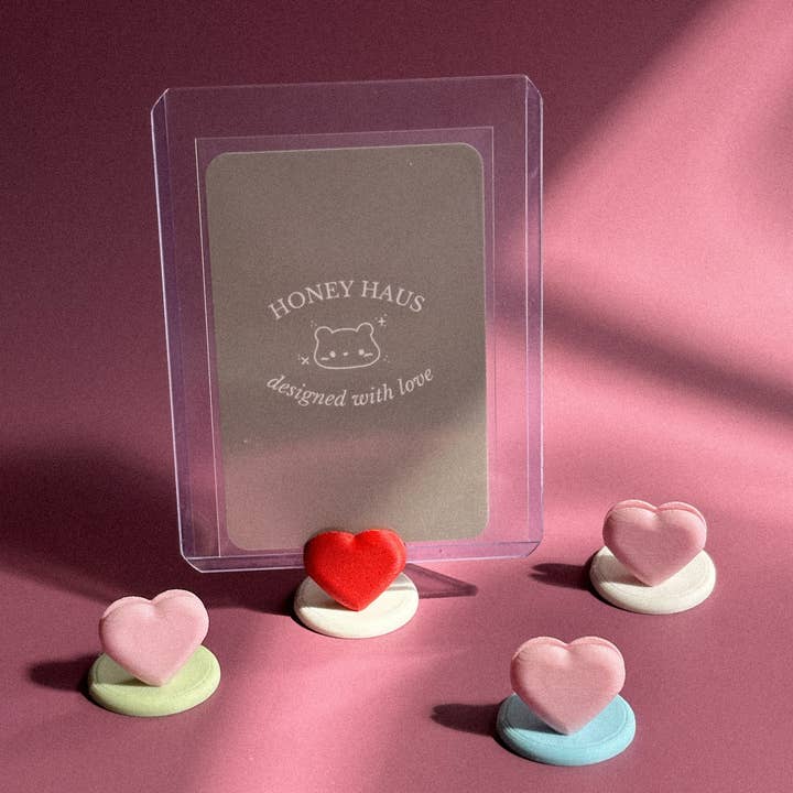 Heart Charm Polaroid / Toploader Holder for wholesale by Honey Haus