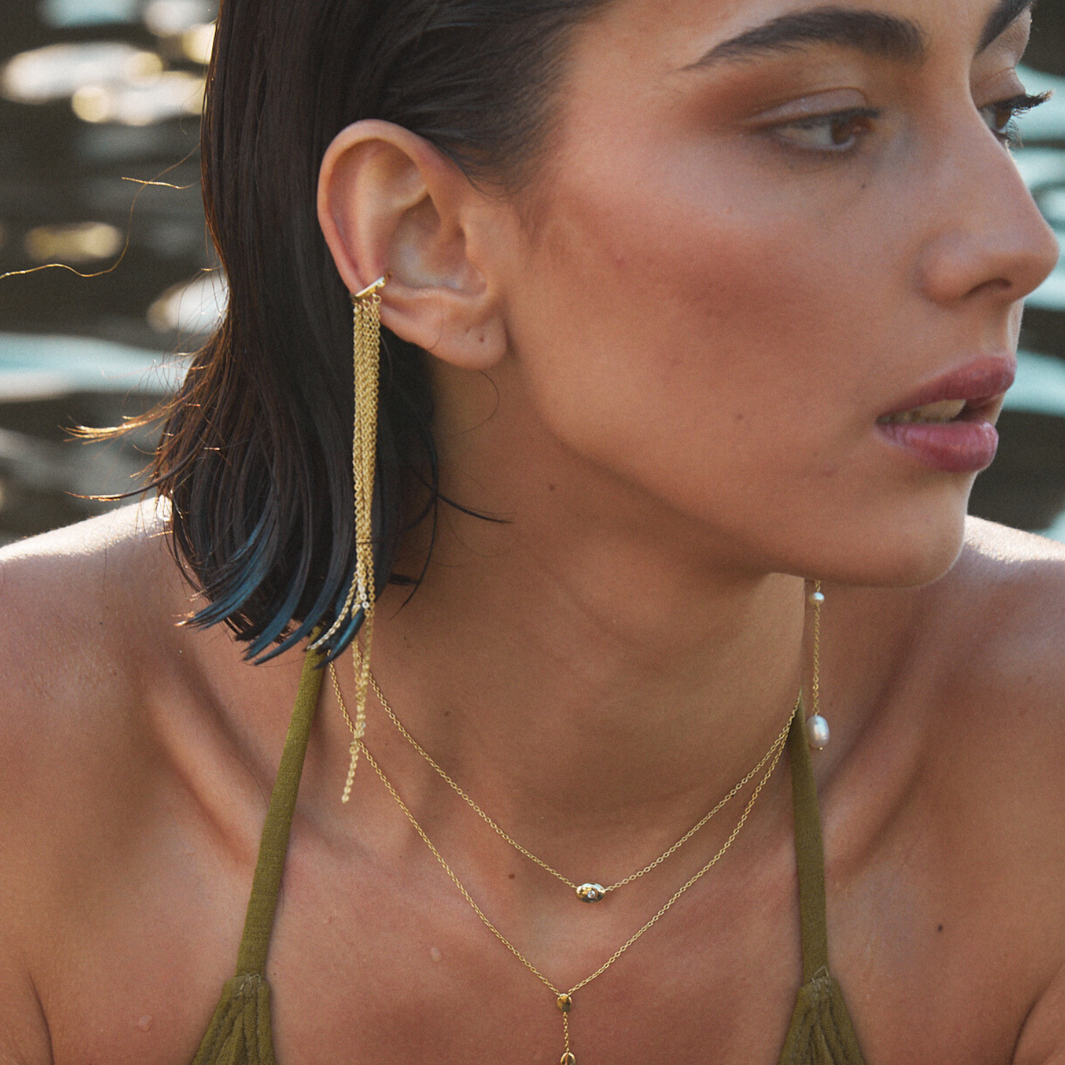 EarCandy Jewelry - Wholesale Cuff/Wrap Earrings - EAR CUFF CASCADE2