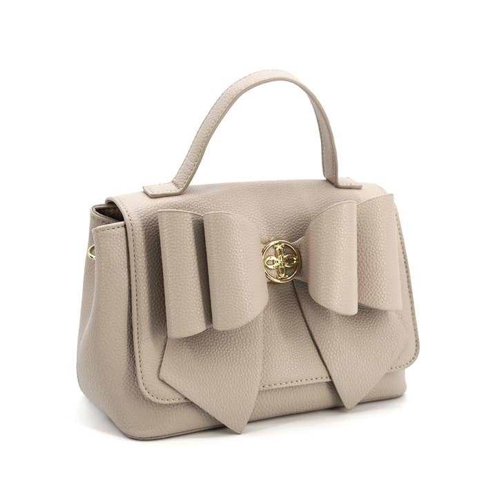 Like Dreams - Wholesale Crossbody Bag - Women's - Marigold Bow Vegan Crossbody Bag