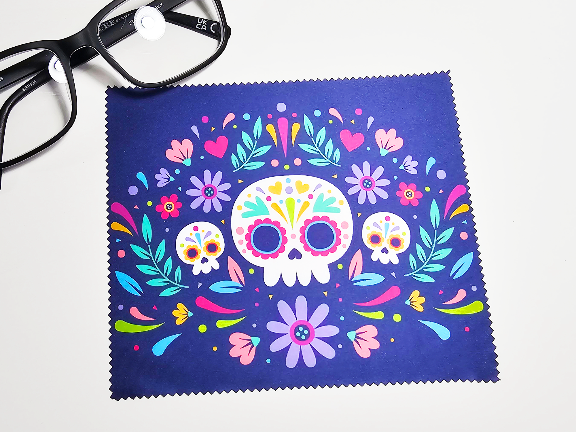 FunUsual Suspects - Wholesale Cleaning Cloth - Day of the Dead Screen Cleaning Cloth Set3