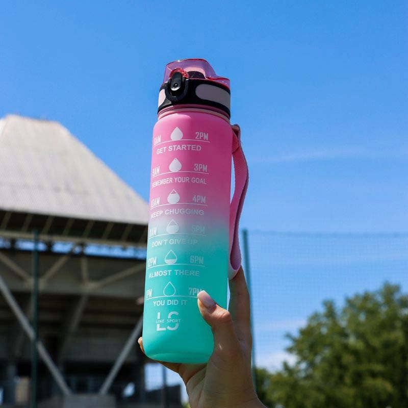 ACUS MED - Wholesale Water Bottle - 1L Tritan Motivational Water Bottle | Line Sport 5