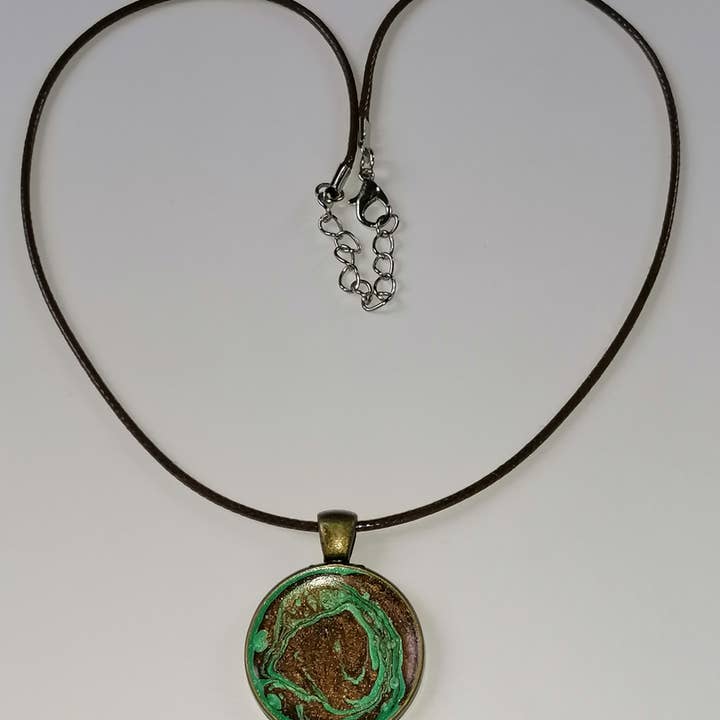Parure bronze et vert pour la vente par Blue Moon Bijoux