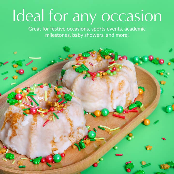 Sprinklemania - Wholesale Sprinkles - Sprinklemania Sprinkles : Holiday Mix2, 3.5oz Cube4