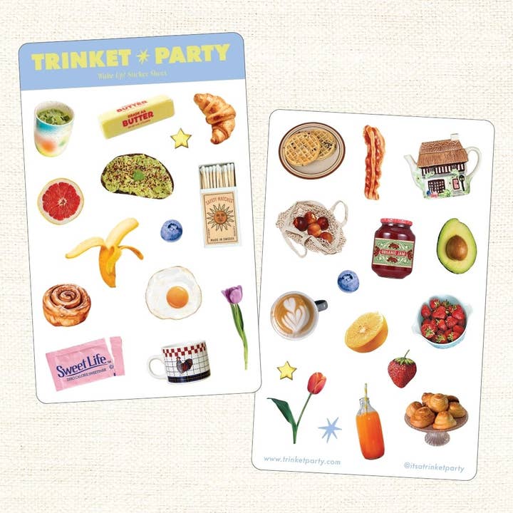 Trinket Party - Wholesale Sticker - Wake Up! Sticker Sheets1