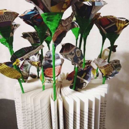 Tall Hill Upcycled - Wholesale Artificial Flowers - Paper Roses5
