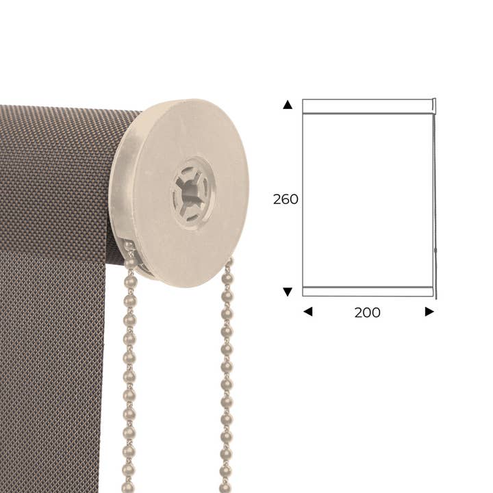 cortina enrollable 200cm antracita para venta al por mayor de Rocada Spain