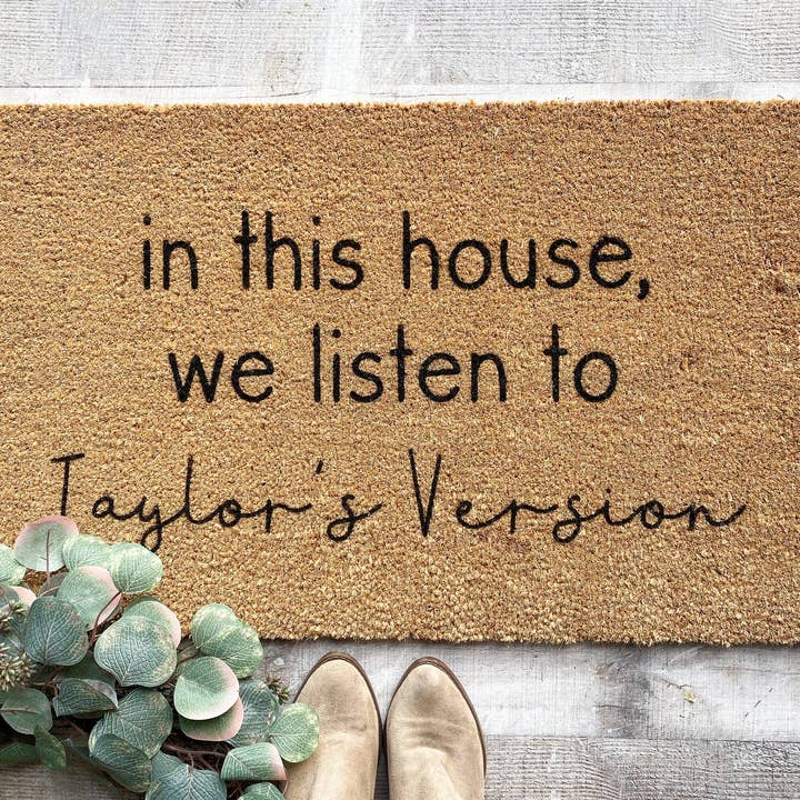 Taylor’s Version Doormat for wholesale by PaintedStorkDesigns