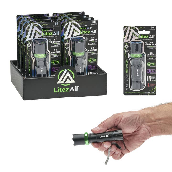 LitezAll - Wholesale Flashlight - LitezAll Rechargeable Mini Tactical Flashlight