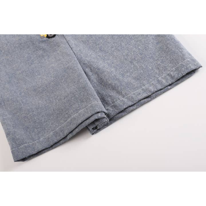 Lil Cactus - Wholesale Overalls - Baby - Gray Construction Shortalls