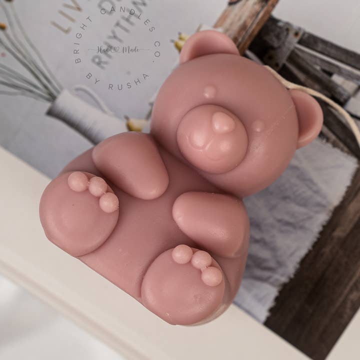 Vela Teddy Bear por atacado de Bright Candles Co.