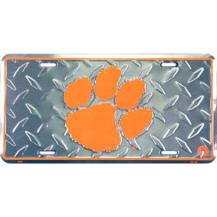 Clemson Tigers Diamond - License Plates for wholesale by Signs 4 Fun