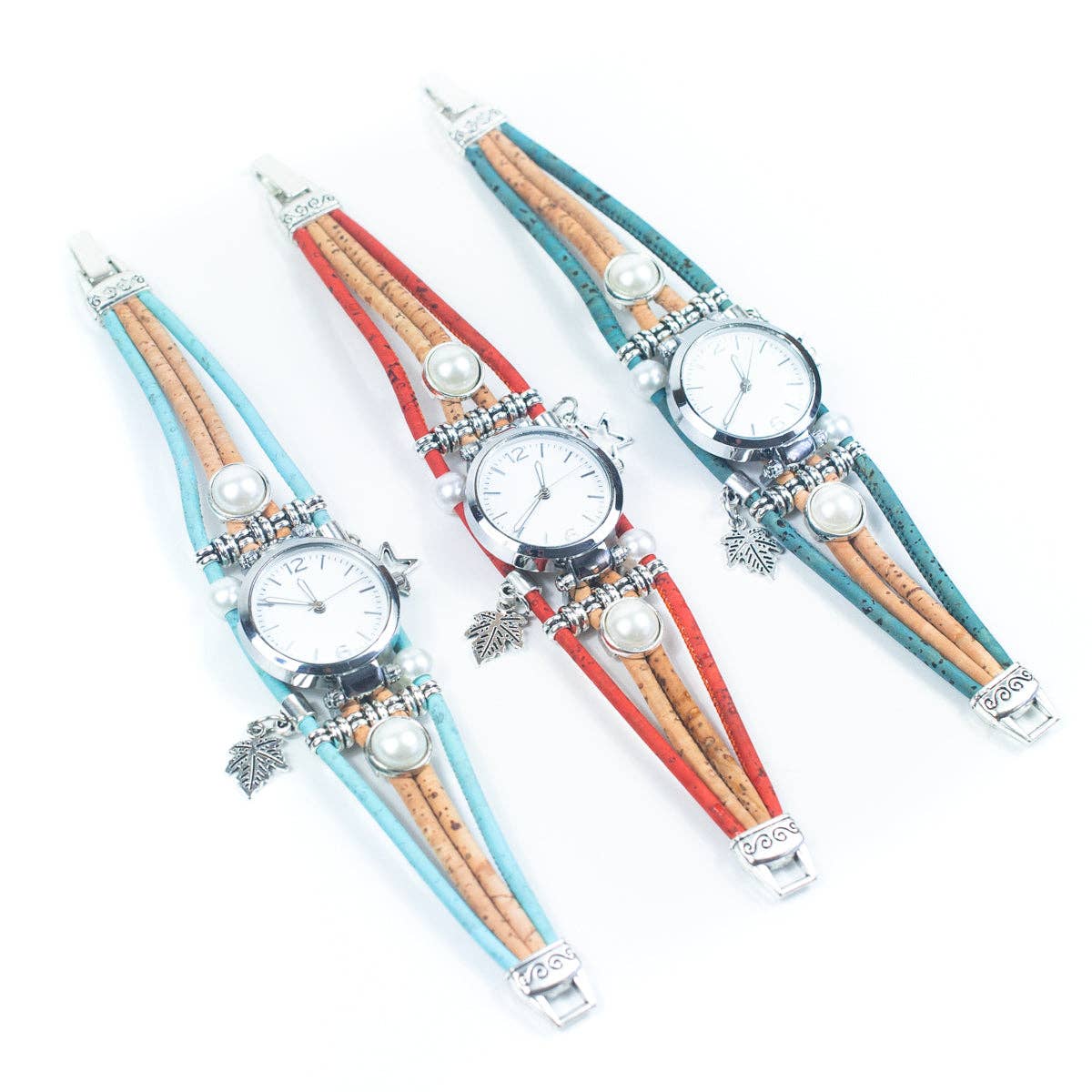 Meninas Bonitas Cork – wholesale Armbandsur - Dam – Handgjord korkklocka WA-181-A8