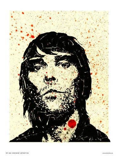 Ian Brown from Stone Roses Pop Art Print Poster (OTW052) 30x40cm for wholesale by On The Wall Art Ltd