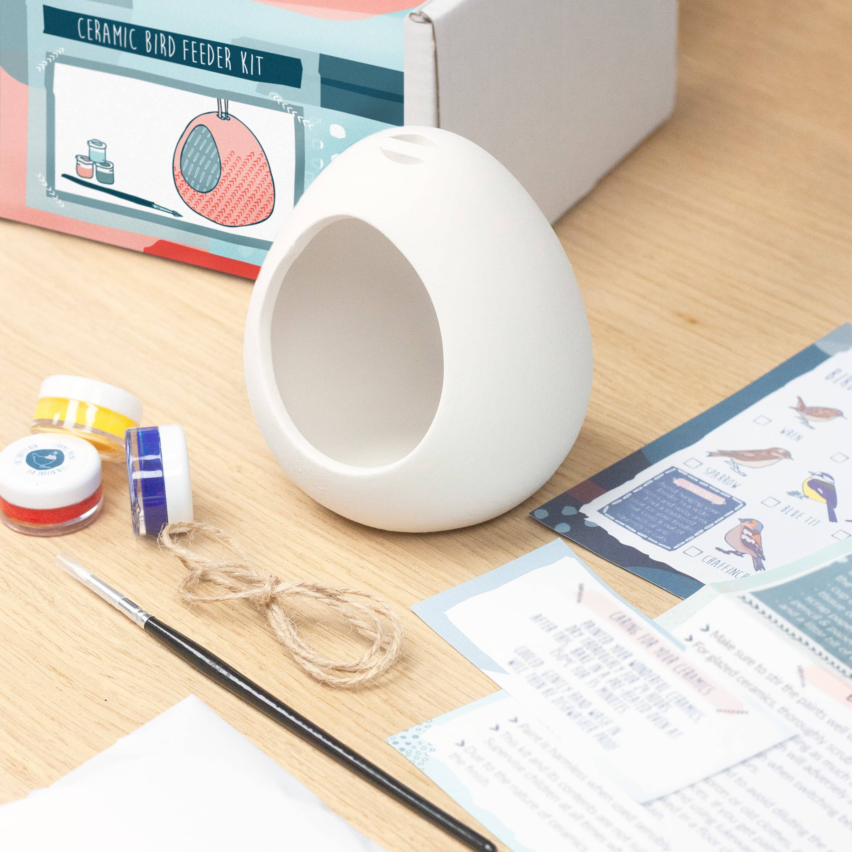 The Crafty Hen – wholesale DIY craft kit – Ceramic Bird Feeder Kit4