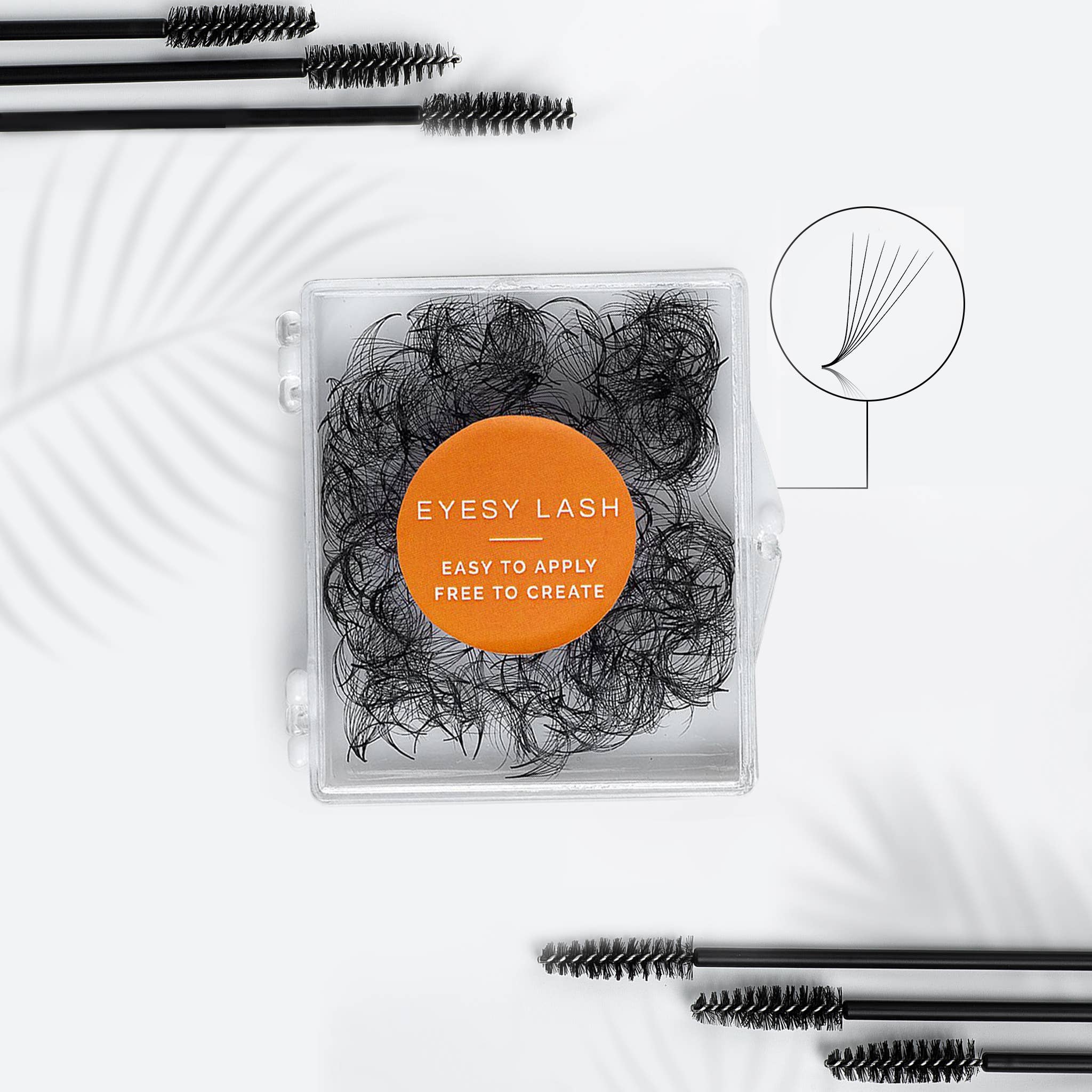 Eyesy Lash - Vendita all'ingrosso Ciglia finte - ML, Curl Premade D6 | 1,9 centesimi/ventola | 0.7 0.5 | 500 fan