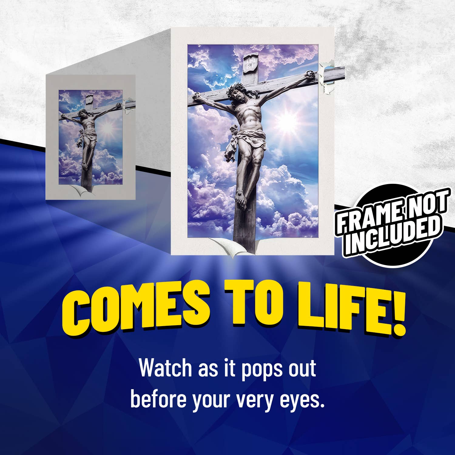 Lentics - Wholesale Poster - Jesus Christ on the Cross 3D Lenticular Poster Print Art1