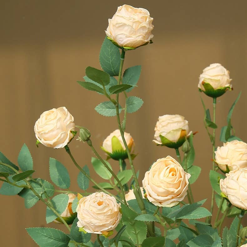 ACNITE(We cover U.S. import duties) - Wholesale Artificial Flowers - 3 heads curly rose flower Artificial rose flower for wedding8