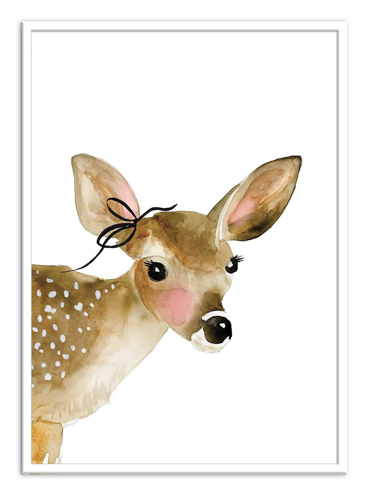 Wall Editions - Wholesale Poster - Art-Poster - Fawn with bow - Mercedes Lopez Charro2