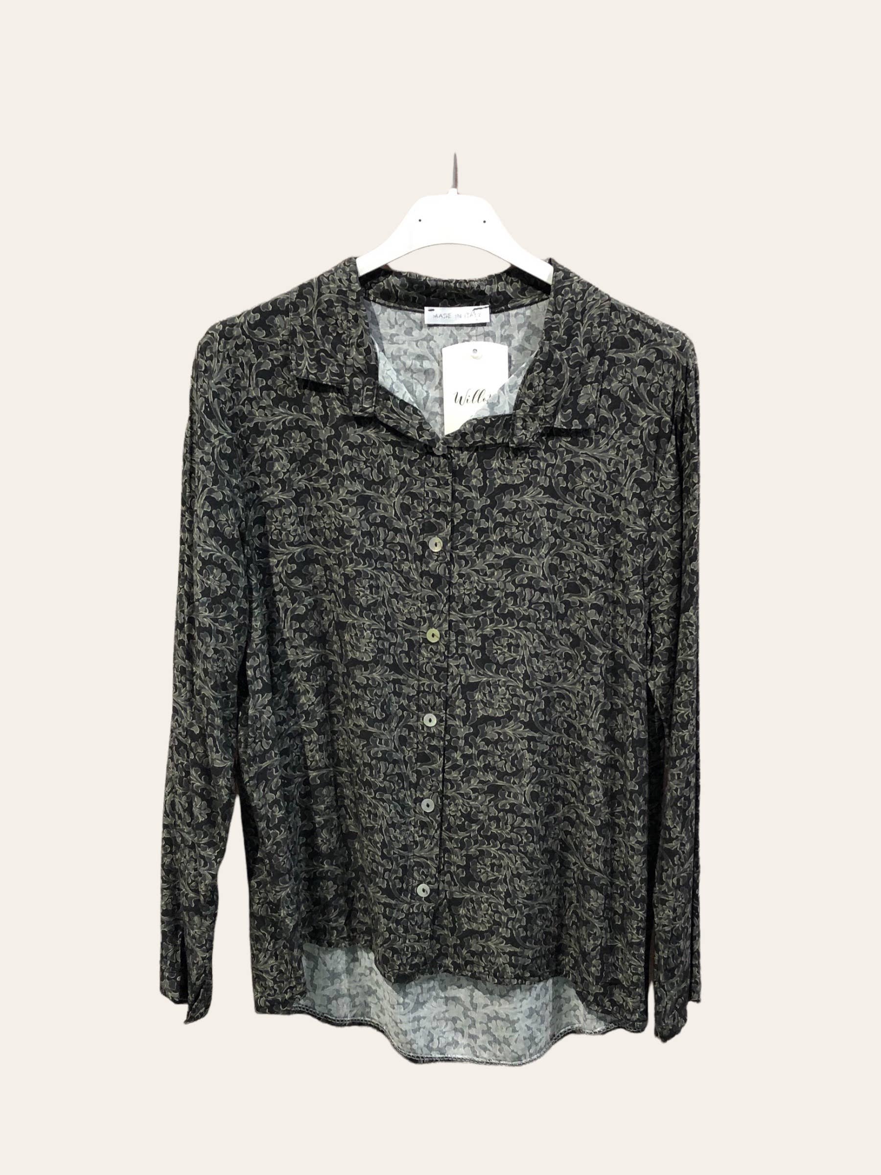 Moonsun - Wholesale Button Down Shirt - Women's - Viscose printed shirt0