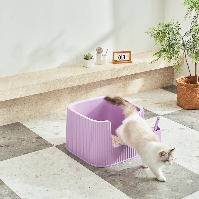 MichuPet - Wholesale Cat Litter Box - Michu XXL Container Cat Litter Box with Scoop, Coral or BoBa5