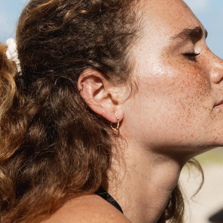 Rosa Riffstrand Perlenohrringe für den Großhandel auf Faire3