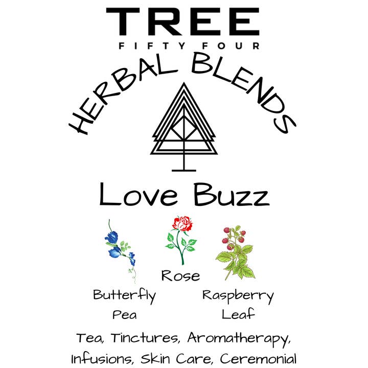 Tree Fifty Four - Wholesale Losse thee - Love Buzz Kruidentheemelange | 2oz - 1 KG | Bulk Thee4