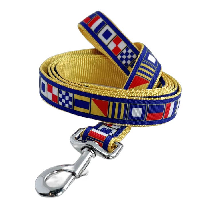 Nautical Flag Leash for wholesale by Sun Dog