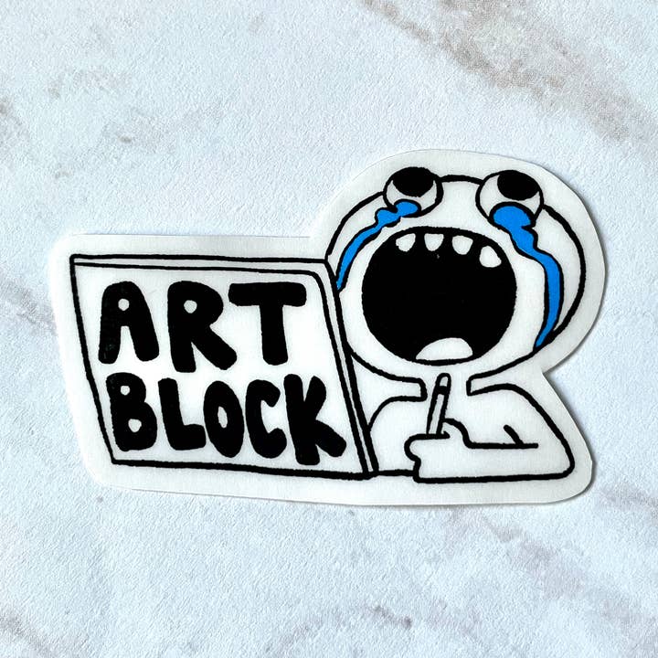 Art Block Artist Sticker for wholesale by CAROLINA MARQUEZ