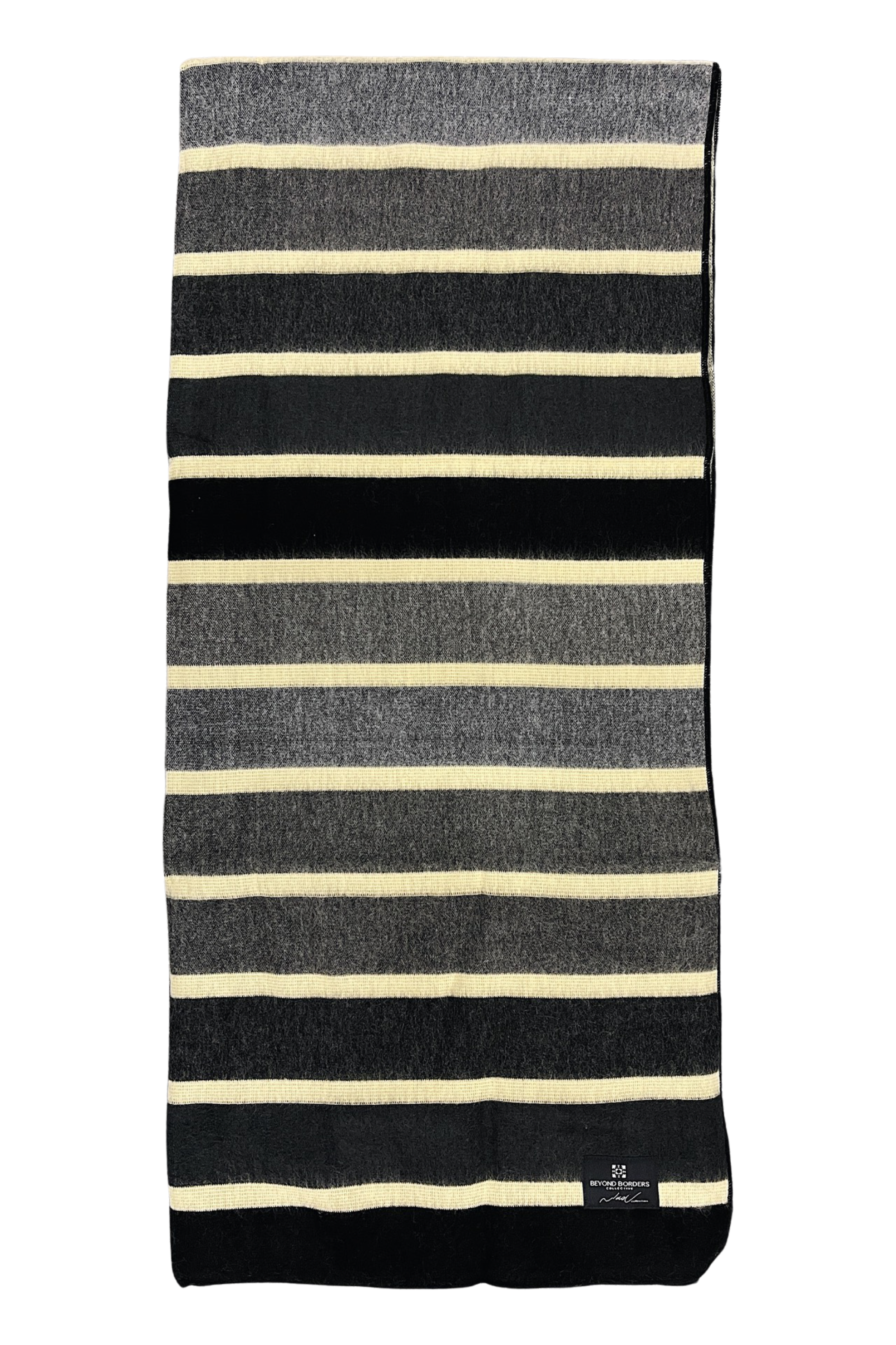 Beyond Borders Collective | Artisan-Made Blankets & Throws - Wholesale Throw Blanket - Caminante Blanket - Greyscale5