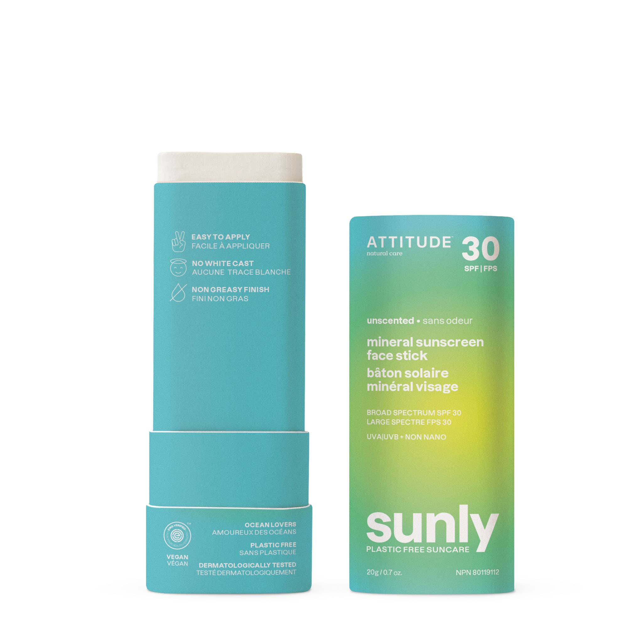 ATTITUDE - Wholesale Sunscreen - Sunly - Sunscreen - Unscented - 30 SPF - 20 g2