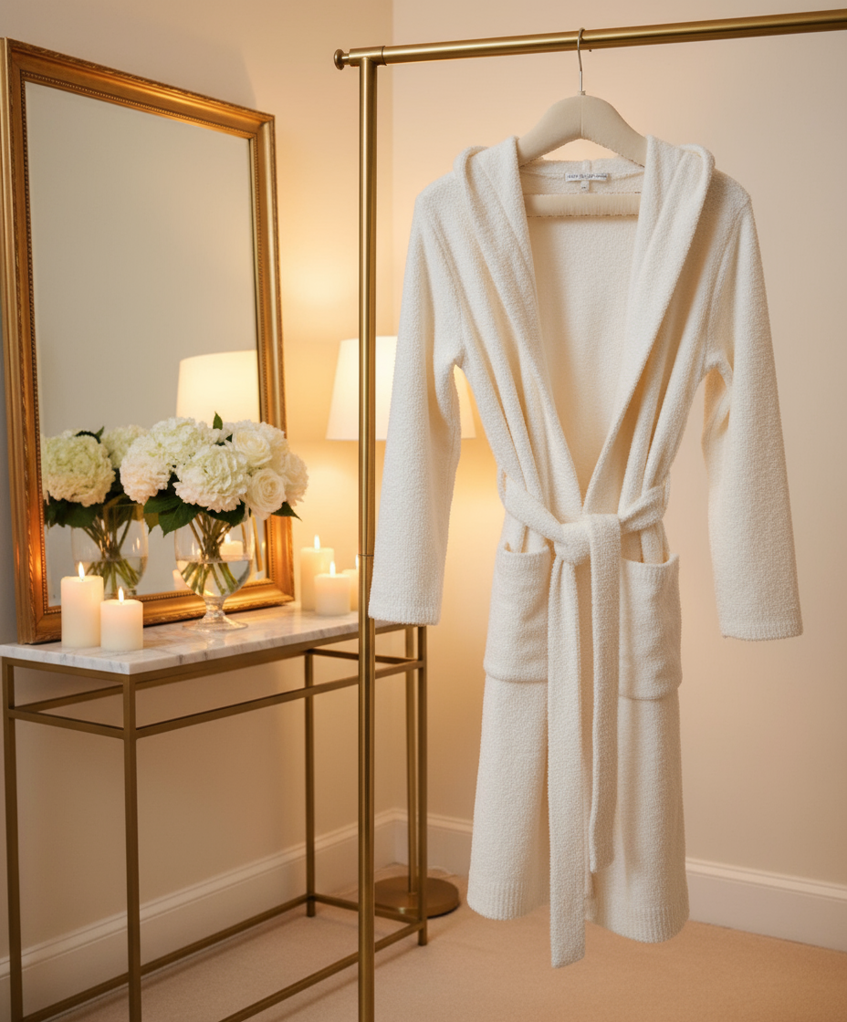 Dolce™ Cream Hoodie Robe for wholesale on Faire3