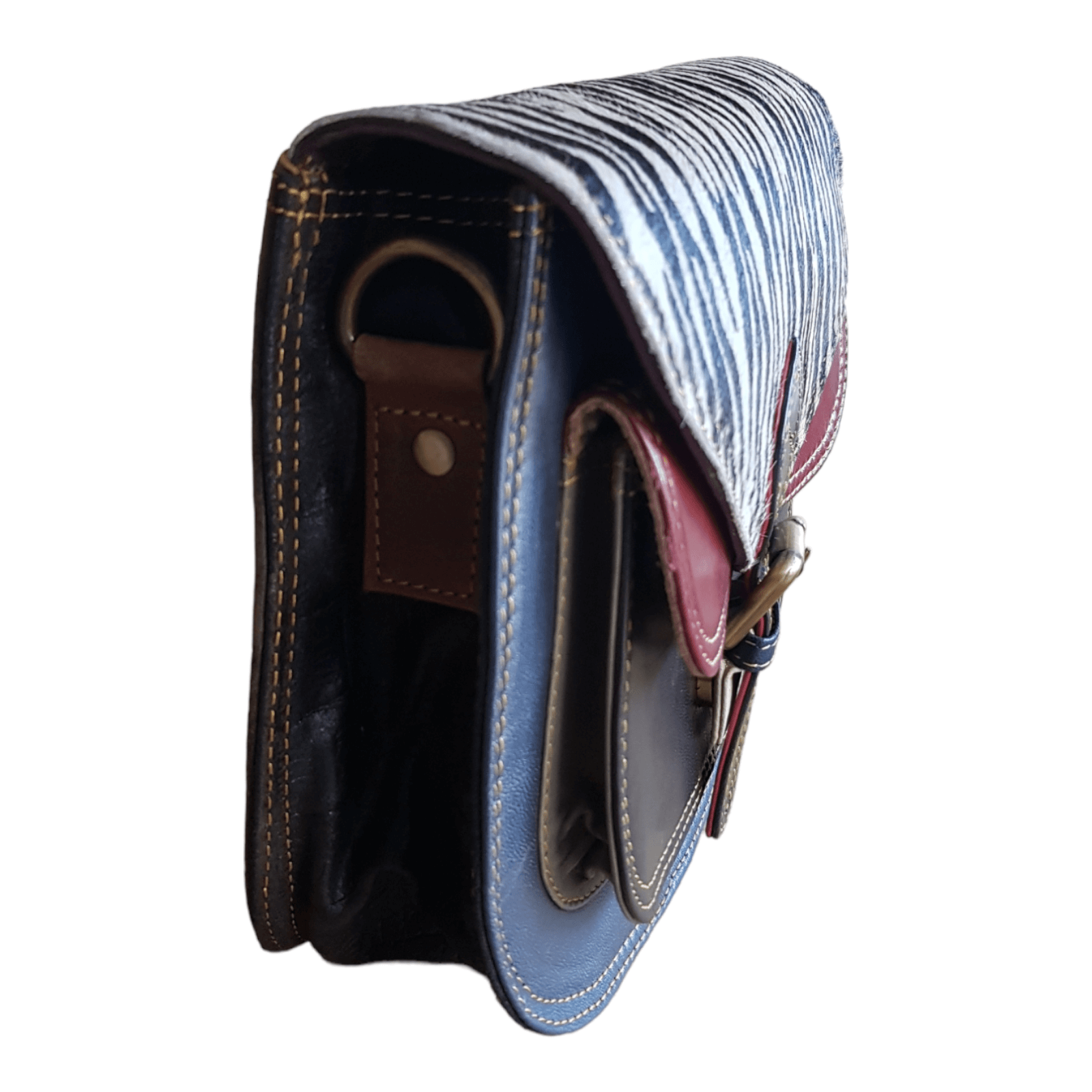 LIESZ - Vente Sac à bandoulière – femme - Sac en cuir avec imprimé animalier Mila4