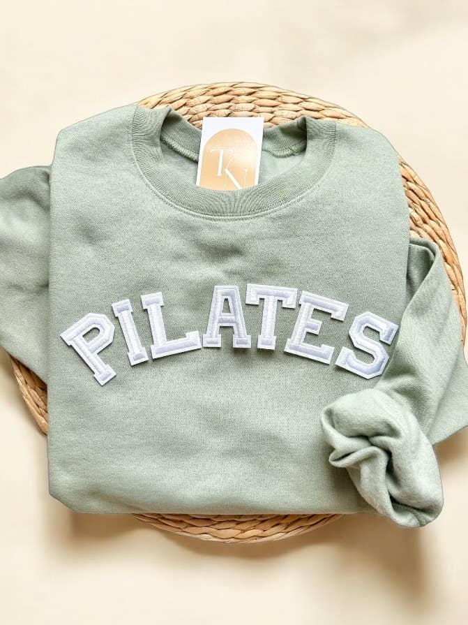 PILATES Sweatshirt, Pilates Gifts and other Purchase Wholesale gym. Free Returns & Net 60 Terms on Faire trending on Faire.